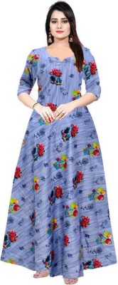 PVR Flared/A-line Gown(Blue)