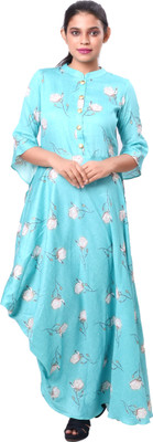 rayie collection Flared/A-line Gown(Light Blue)