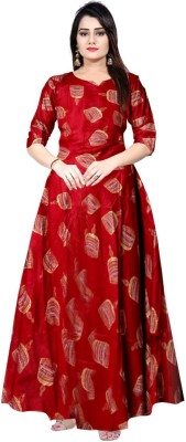 JWF Flared/A-line Gown(Maroon)