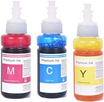 wetech 1fc Ink Refill Compatible For T664 L100 , L110 , L130 , L200 , L220 Tri-Color Ink Bottle