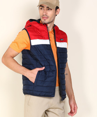 JACK & JONES Sleeveless Colorblock Men Jacket