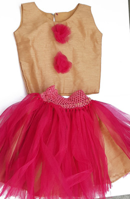 My Little Princess Girls Party(Festive) Top Skirt(Magenta)