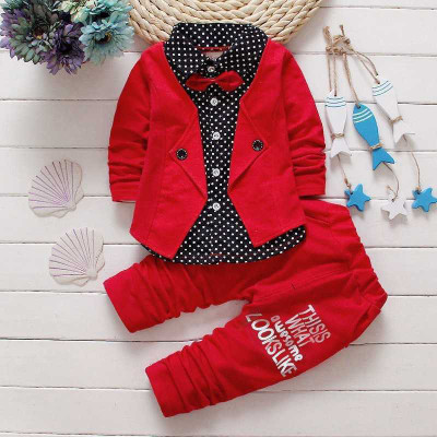 Panth Fashion Baby Boys Festive & Party Blazer and Pant Set(Red Pack of 1)