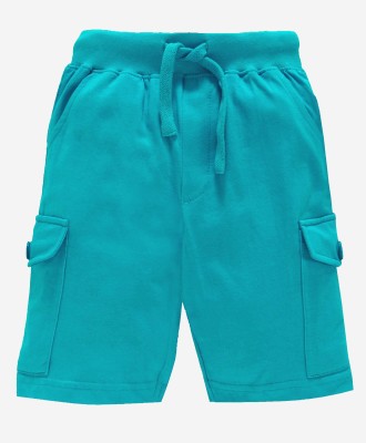 KiddoPanti Short For Boys Casual Self Design Pure Cotton(Blue, Pack of 1)