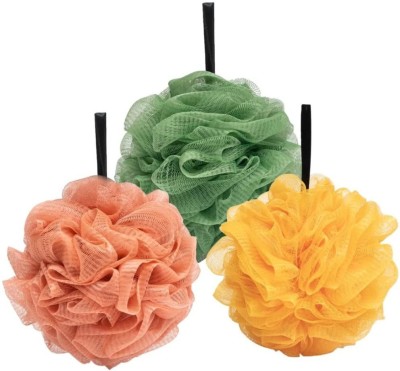 RBGIIT Loofah(Pack of 3, Green, Pink, Yellow)