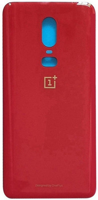 Sandreezz OnePlus 6 (Glass) Back Panel(Red)