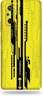 WeCre8 Skin's Mi Note 10 Pro Max, Cyberpunk Yellow Mobile Skin(Multicolor)