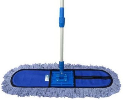 Livronic Wet and Dry Cotton Pad Floor Mop 67x14x5 (18-Inch) Colour May Vary Wet & Dry Mop(Blue)
