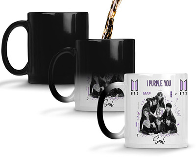 Convay Bts I Purple You Bts Magic Signature Army Bts Ceramic Coffee Mug(330 ml)