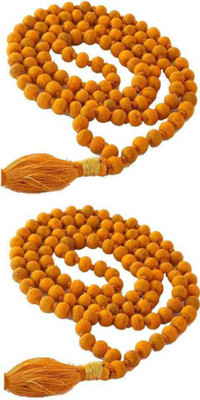 Janki Retails combo Real haldi mala necklace Wood Necklace Wood Chain