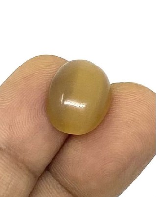 Mahant Ji Yellow Cats Eye Or Lehsunia Gemstone With Lab Tested Certificate 6 To 10 Carat Cat's Eye Stone