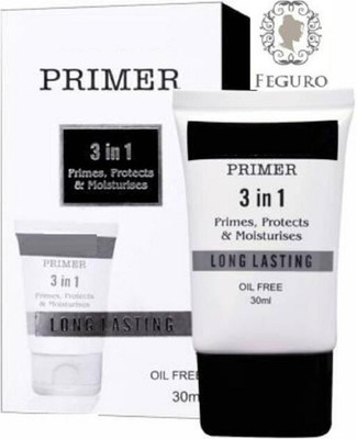 FEGURO Primer 3 In 1 Oil Free  Primer  - 30 ml(White)