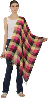 Sriyaana Checkered Viscose Men & Women Scarf, Stole, Fancy Scarf