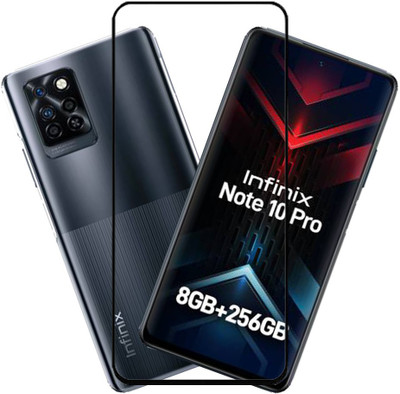 SHREESHA Edge To Edge Tempered Glass for Infinix Note 7, Infinix Note 10, Infinix Note 10 Pro(Pack of 1)