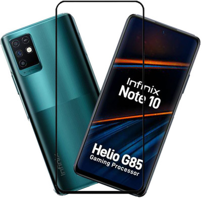 SHREESHA Edge To Edge Tempered Glass for Infinix Note 7, Infinix Note 10, Infinix Note 10 Pro(Pack of 1)