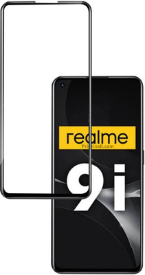 HUPSHY Edge To Edge Tempered Glass for realme 9i(Pack of 1)