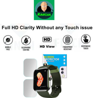 Olonga Impossible Screen Guard for DIZO WATCH D TALK SMARTWATCH(Pack of 2)