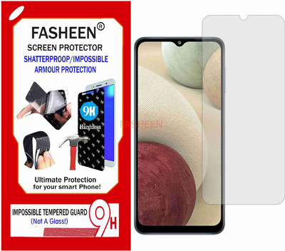 Fasheen Tempered Glass Guard for SAMSNG GALAXY A12 (Flexible Shatterproof)(Pack of 1)