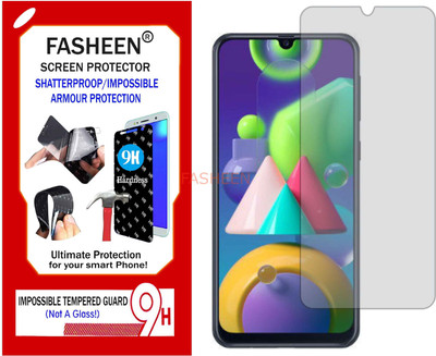 Fasheen Tempered Glass Guard for SAMSUNG GALAXY M21 (Flexible Shatterproof)(Pack of 1)