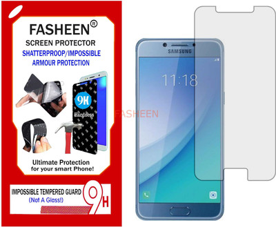Fasheen Tempered Glass Guard for SAMSUNG GALAXY C5 PRO (Flexible Shatterproof)(Pack of 1)