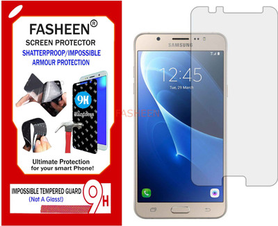Fasheen Tempered Glass Guard for SAMSUNG GALAXY J7 2016 (Flexible Shatterproof)(Pack of 1)