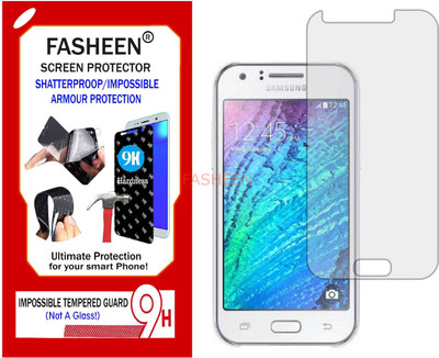 Fasheen Tempered Glass Guard for SAMSUNG J1 4G (Flexible Shatterproof)(Pack of 1)