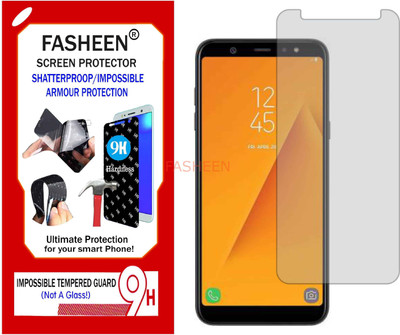 Fasheen Tempered Glass Guard for SAMSUNG GALAXY A6 PLUS (2018) (Flexible Shatterproof)(Pack of 1)