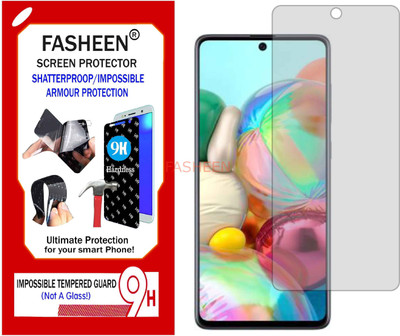 Fasheen Tempered Glass Guard for SAMSUNG GALAXY A71 (Flexible Shatterproof)(Pack of 1)