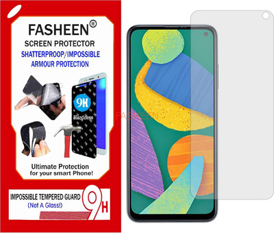 Fasheen Tempered Glass Guard for SAMSUNG F52 5G SME5260 (Flexible Shatterproof)(Pack of 1)