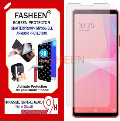 Fasheen Tempered Glass Guard for SONY XPERIA 10 III LITE (Flexible Shatterproof)(Pack of 1)