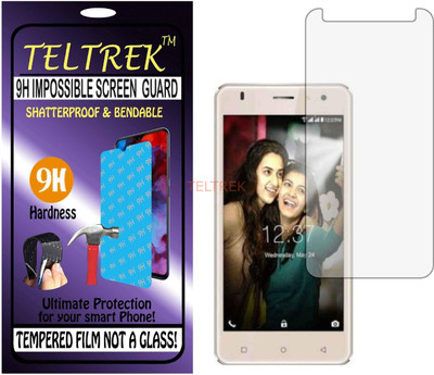 TELTREK Tempered Glass Guard for INTEX AQUA S3 4G (Flexible Shatterproof)(Pack of 1)