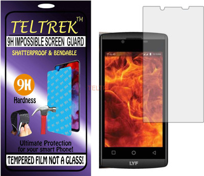 TELTREK Tempered Glass Guard for JIO LYF FLAME 7 (Flexible Shatterproof)(Pack of 1)