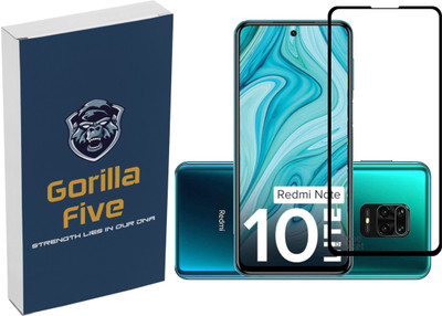 GORILLA FIVE Tempered Glass Guard for Redmi Mi Note 10 Lite'.(Pack of 2)