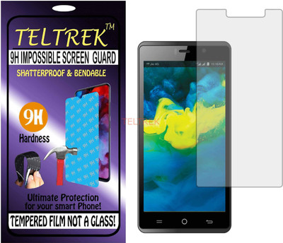 TELTREK Tempered Glass Guard for RELIANCE JIO LYF WATER 10 (Flexible Shatterproof)(Pack of 1)