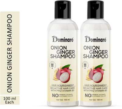 Dominaro Onion Ginger Shampoo For Extra Regrowth & Hair Nourishment With Pro Vitamins(200 ml)