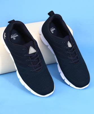Wrogn navy blue sneakers online