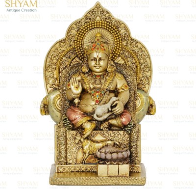 shyam antique creation Decorative Showpiece  -  17 cm(Marble, Gold)