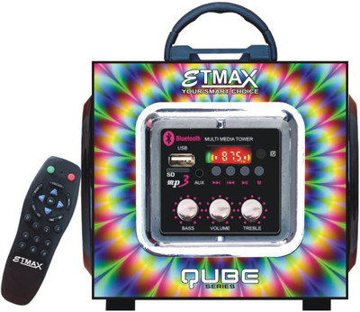 etmax Series ET-4001 BT Dual Speaker 55 W Bluetooth Home Theatre(Multicolor, 2.0 Channel)