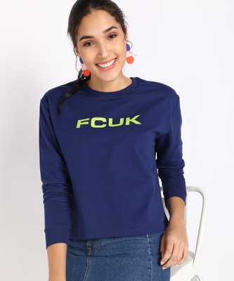 French Connection Full Sleeve Printed Women Sweatshirt