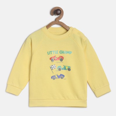 MINI KLUB Full Sleeve Self Design Baby Boys Sweatshirt