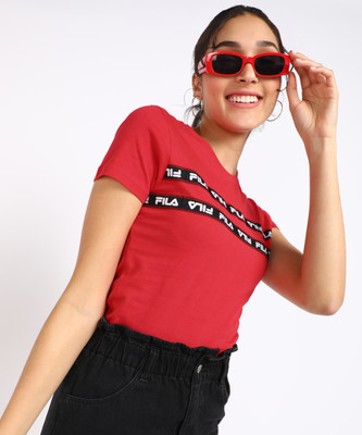 Fila striped shop top