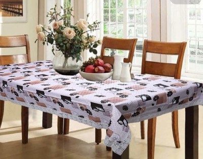 ZITIN Floral, Printed 6 Seater Table Cover(Multicolor, PVC)