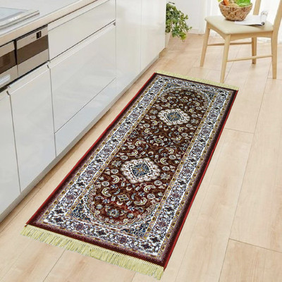 Enyra Homes Maroon 182.88 cm Table Runner(Polyester)