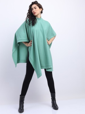 Tokyo Talkies Solid Cotton Blend Women Kaftan