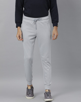 Rare Rabbit Solid Men Grey Track Pants