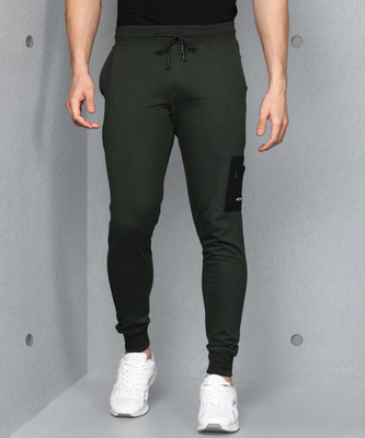 METRONAUT Solid Men Dark Green Track Pants