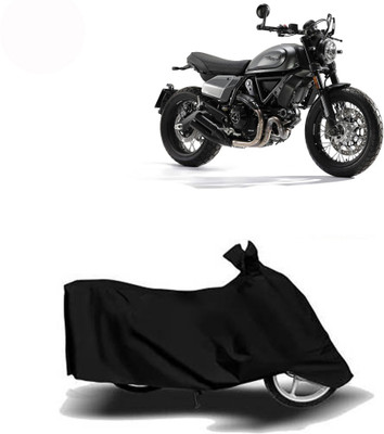 Exciting collections Two Wheeler Cover for Ducati(Scrambler, Black)