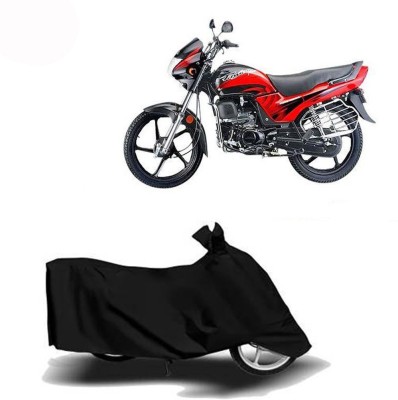 Exciting collections Two Wheeler Cover for Hero(Passion Plus, Black)