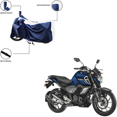 Trader's Stop Two Wheeler Cover for Yamaha(FZ S V3.0 FI, White)