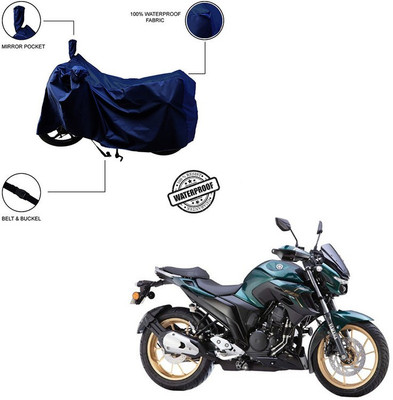 Trader's Stop Waterproof Two Wheeler Cover for Yamaha(Blue)
